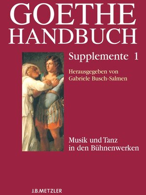 cover image of Goethe-Handbuch Supplemente, Band 1